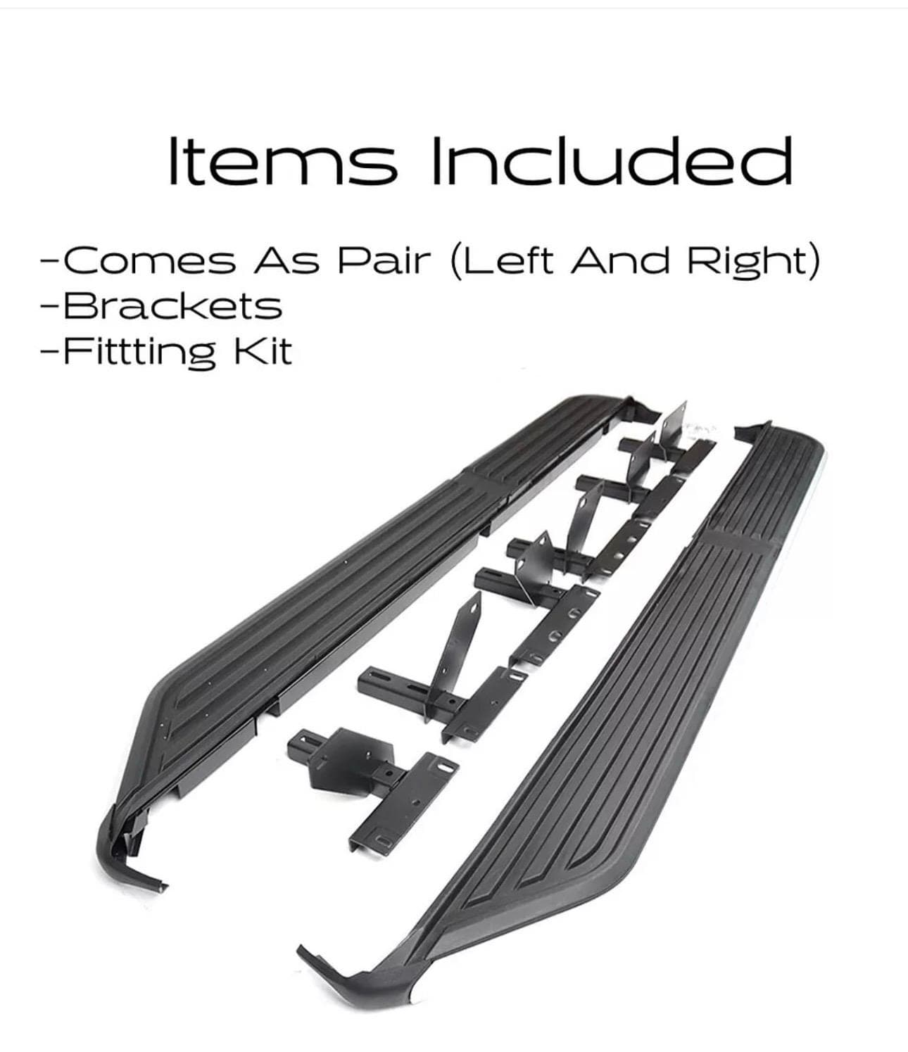 Side Steps For LR Discovery 3/4 Running Boaards All Black