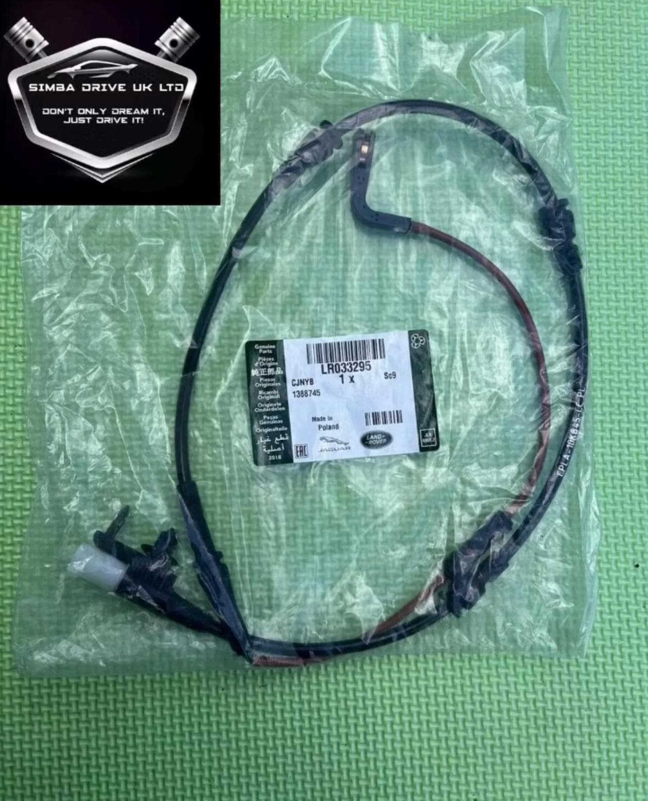GENUINE Rear Brake Pad Wear Sensor  For RANGE ROVER VOGUE L405, SPORT L494 & DISCOVERY 5 L462 2013-2020