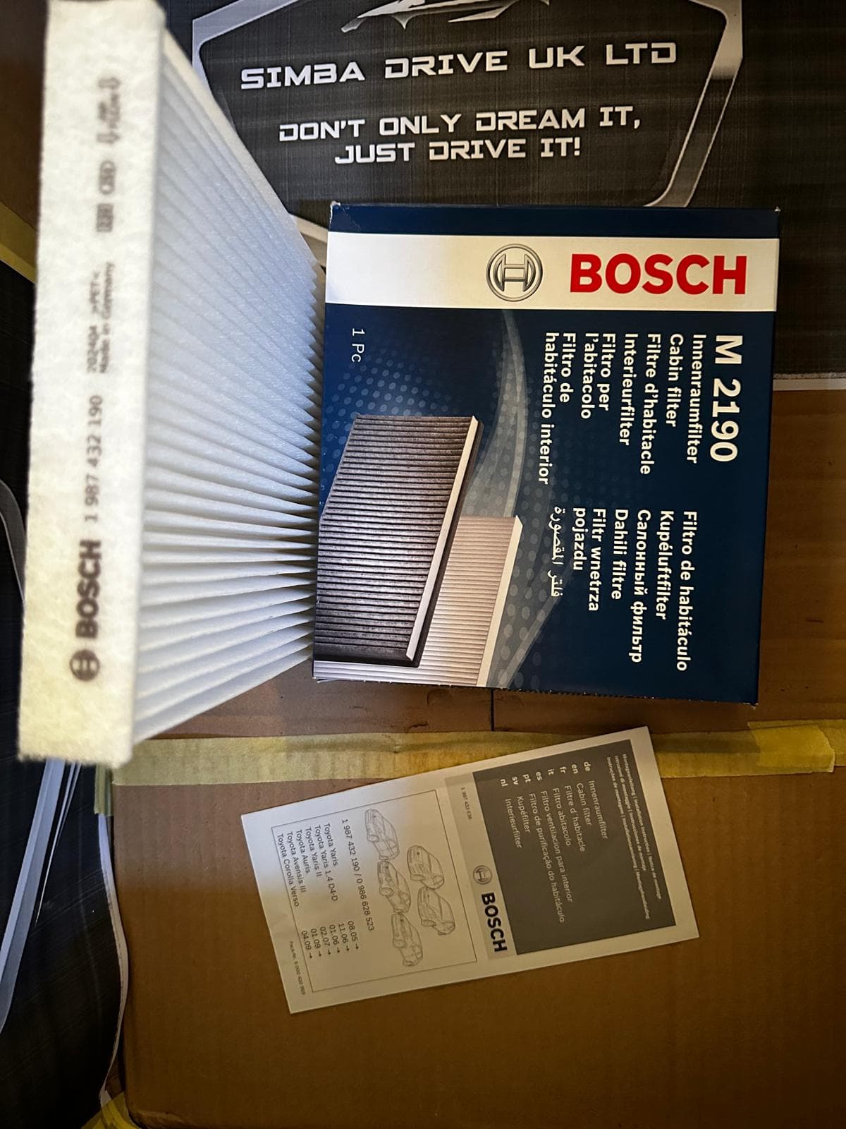 Bosch Cabin Filter For DISCOVERY 5 L462 &  Range Rover Vogue L405, L494 RR Velar L560, Jaguar Pace X761 ALSO FIT LEXUS, SUBARU,TOYOTA