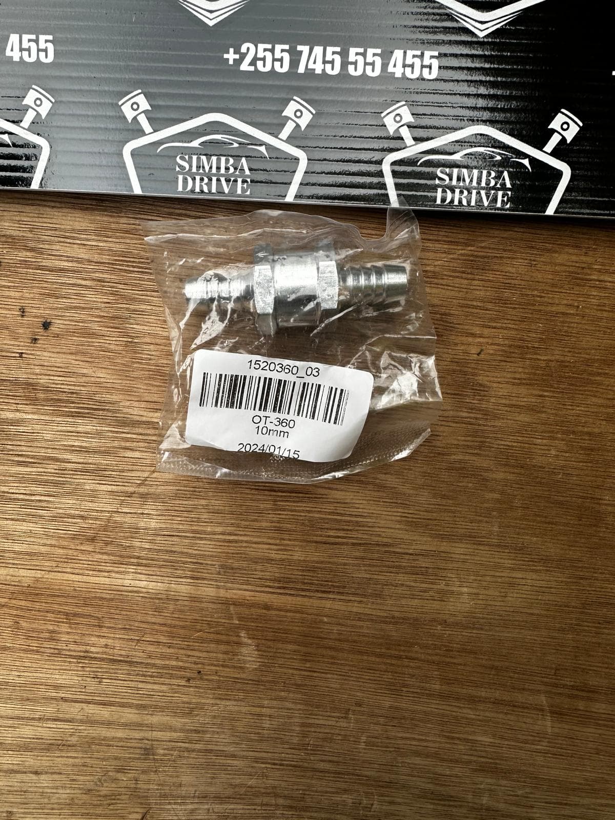 Inline Aluminium Non Return One Way Fuel Diesel/Petrol Vehicle Check Valve 10mm
