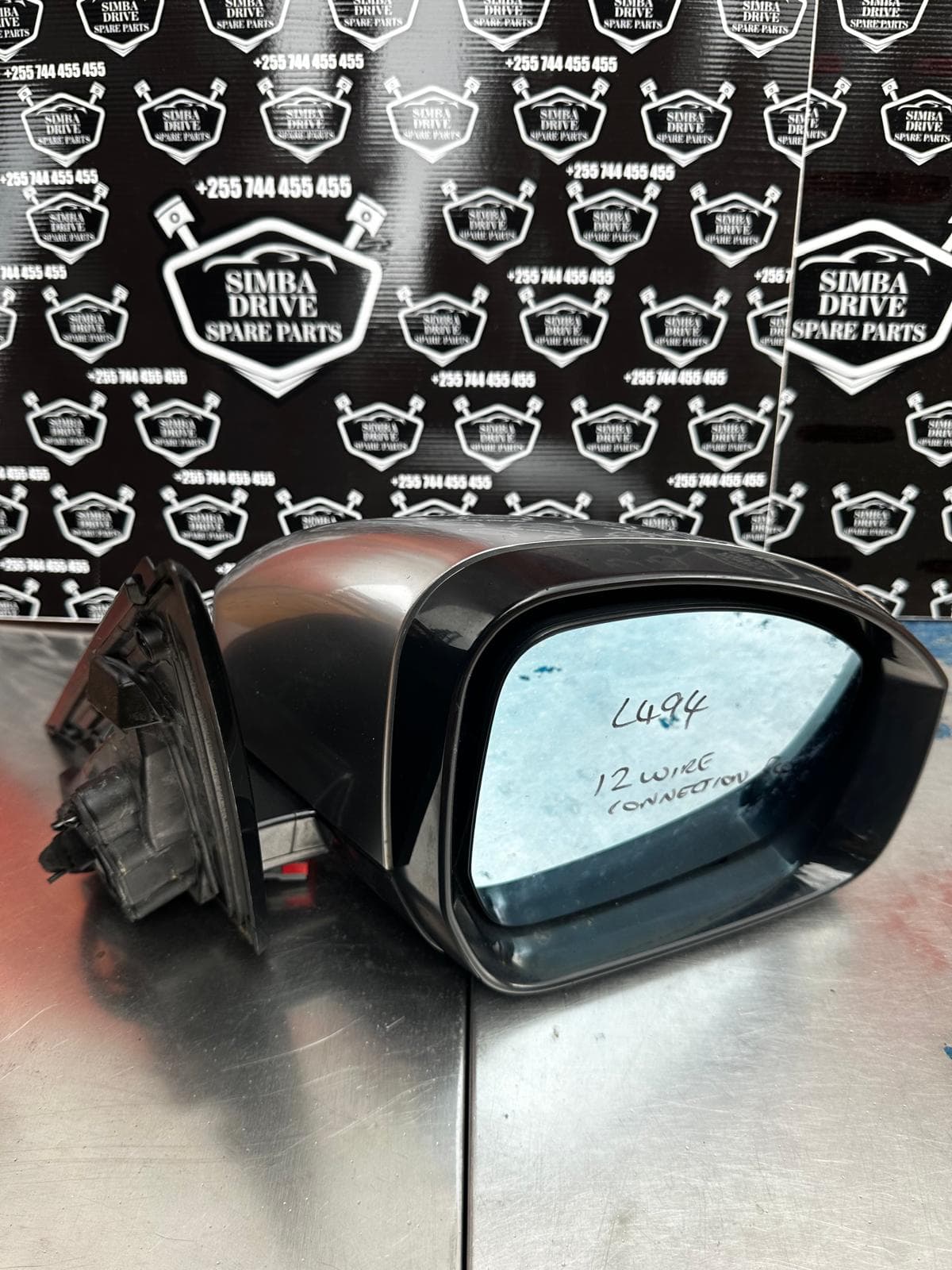 GENUINE RANGE ROVER SPORT 2013-2022 L494 3.0L Electric Door Mirror Driver Side, Chrome Colour, 12 Wire Connection Block