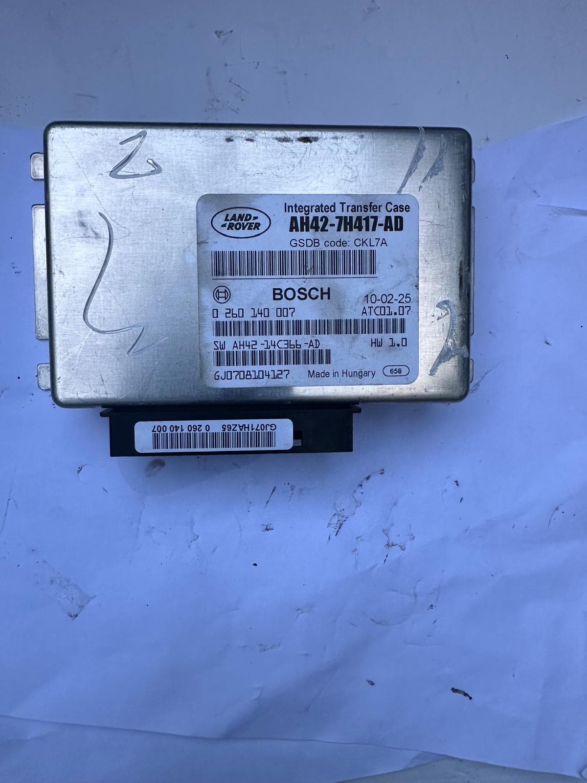 GENUINE LAND ROVER DISCOVERY 4 & RANGE ROVER SPORT INTEGRATED TRANSFER CASE ECU CONTROL MODULE