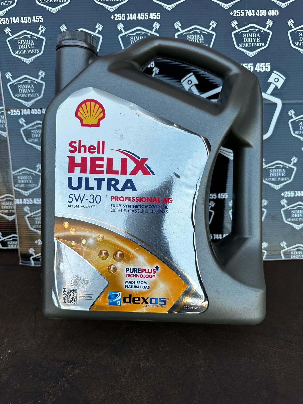 GENUINE Shell HELIX ULTRA Professional AG 5W30 Fully Synthetic(Pure Plus) - 5Ltr Engine Oil