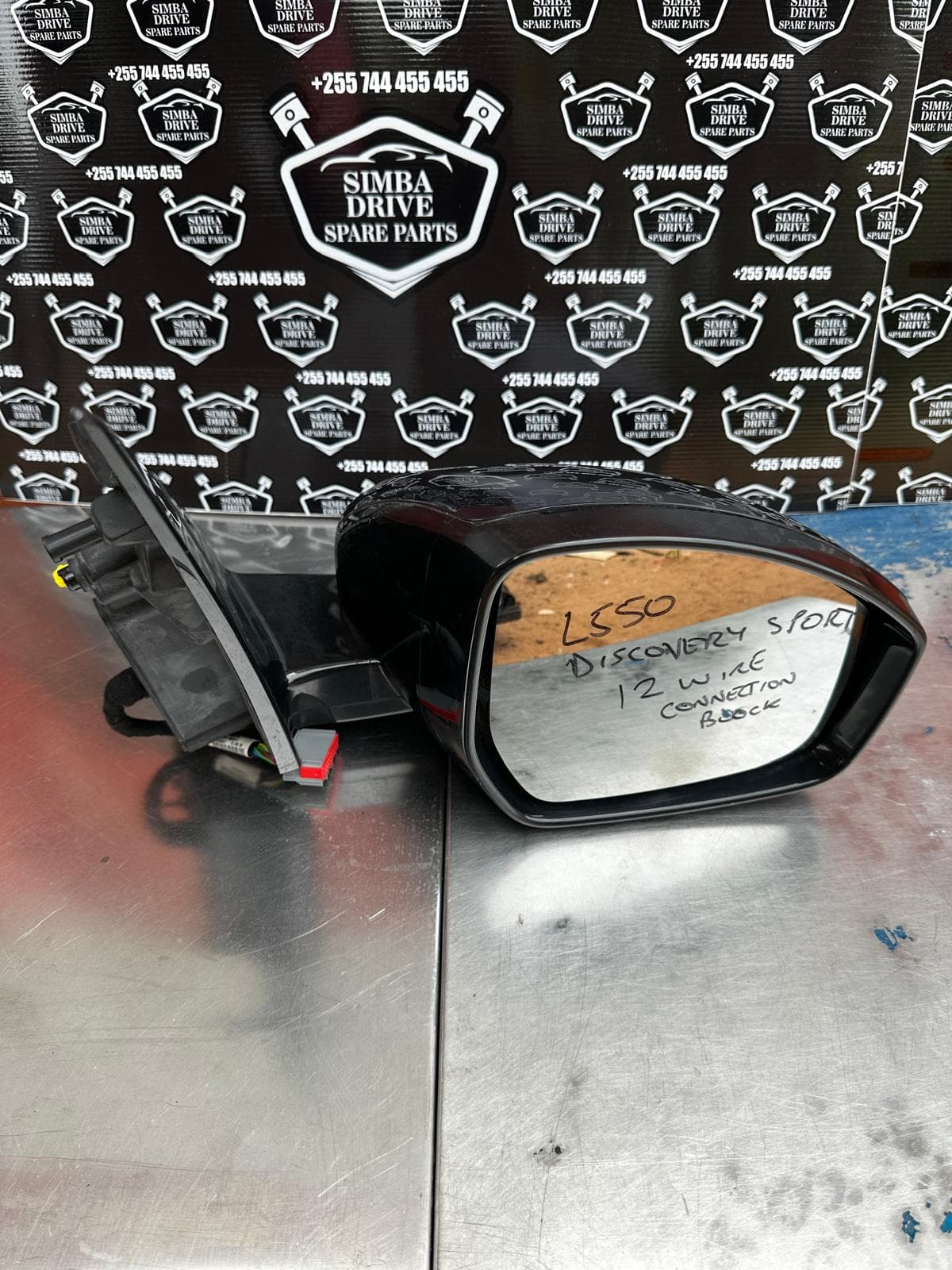 GENUINE LAND ROVER DISCOVERY SPORT L550 Driver Side Power Folding Wing Mirror 2015-2020,  (Dark Blue,12Wire Connection Block)