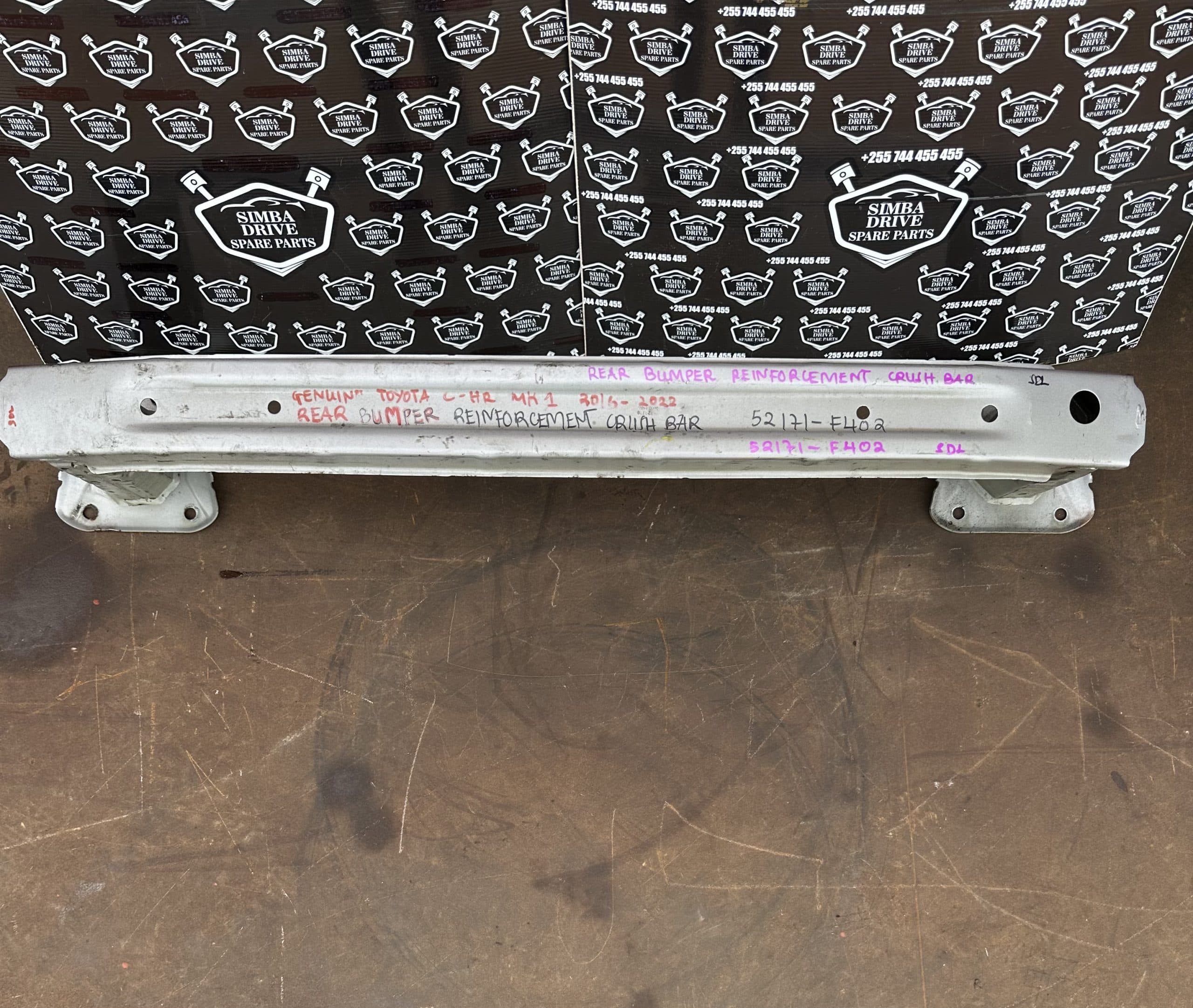 GENUINE TOYOTA C-HR MK1 2016-2022 Rear Bumper Reinforcement Crush Bar