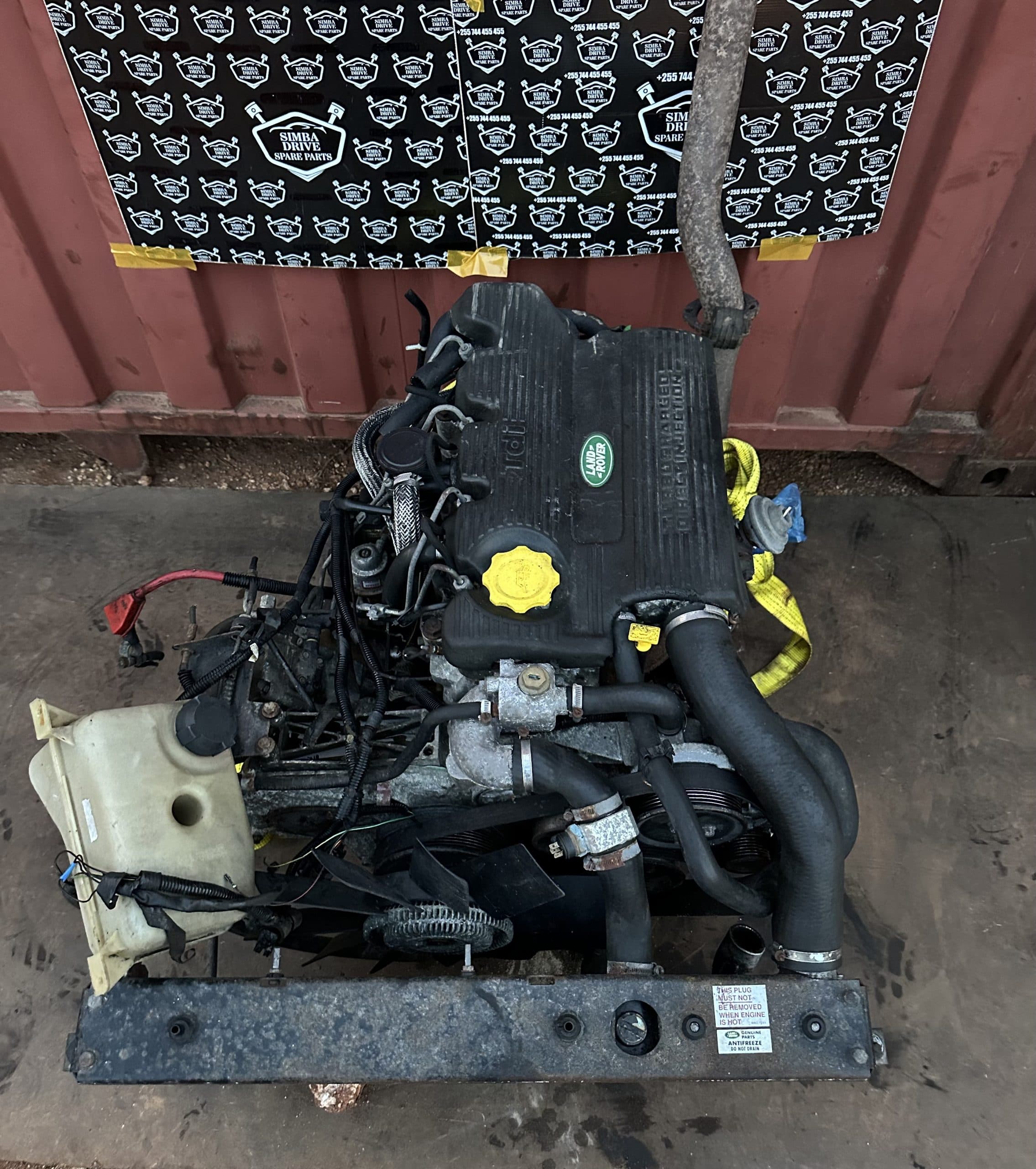 GENUINE LAND ROVER DEFENDER 109-110 300TDI 1994-2002 Complete Engine With Radiator (Without Gearbox and Transfer Case )