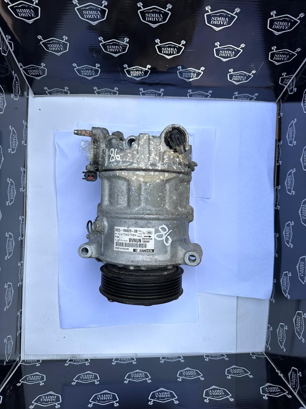 GENUINE LAND ROVER SPORT L320/DISCOVERY 4 L319/JAGUAR XF 3.0 306DT AIR CON PUMP