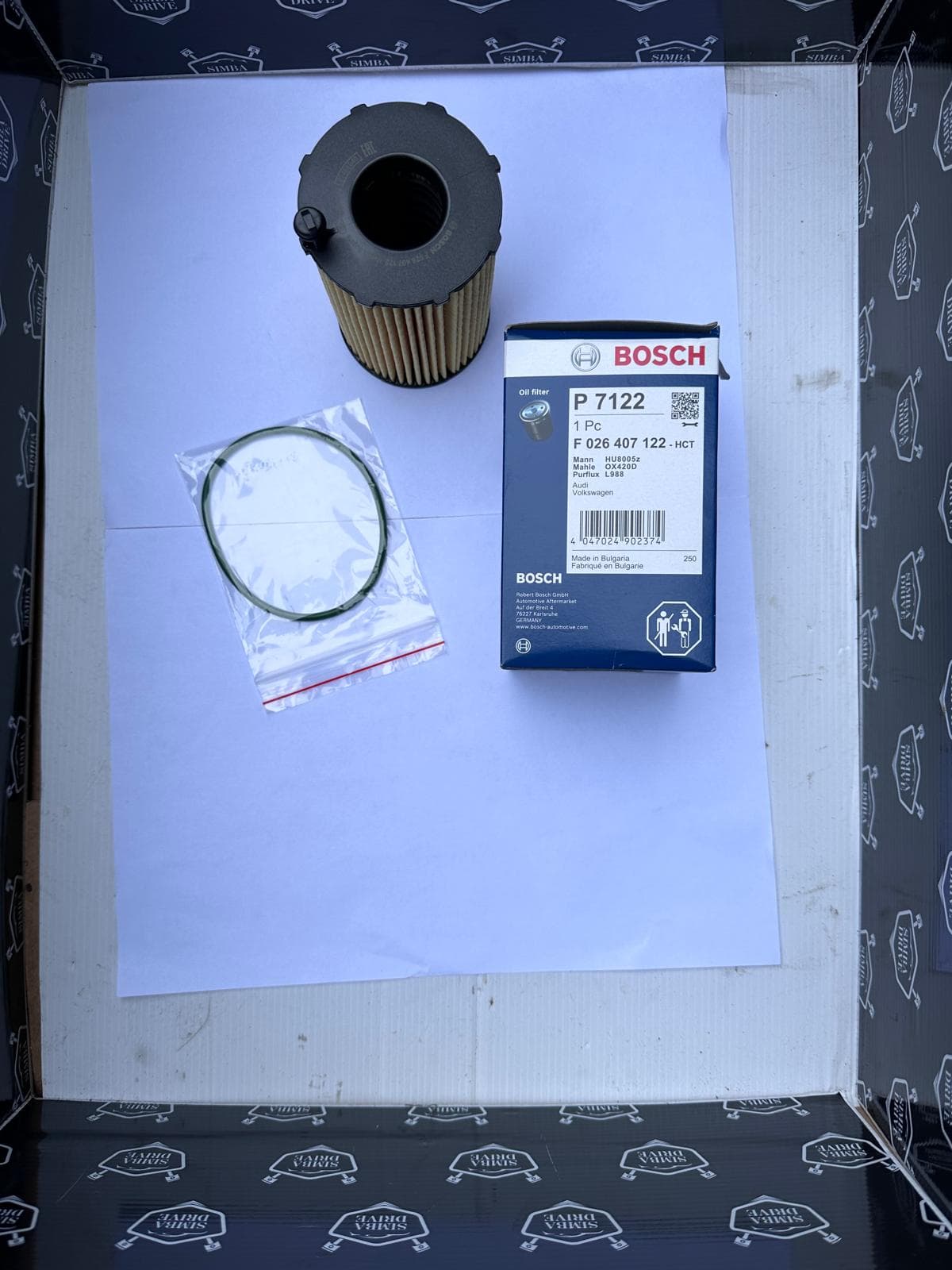 GENUINE BOSCH Oil Filter For VOLKSWAGEN TOUAREG, AUDI'S PORSCHE'S 3.0L 2010-2018