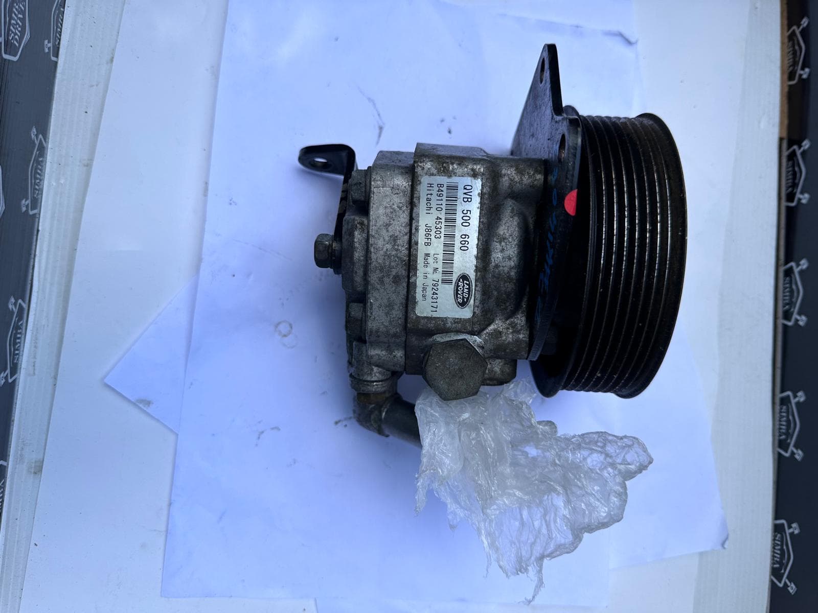 GENUINE POWER STEERING PUMP FOR DISCOVEY 3 & RANGE ROVER SPORT L320 2.7L