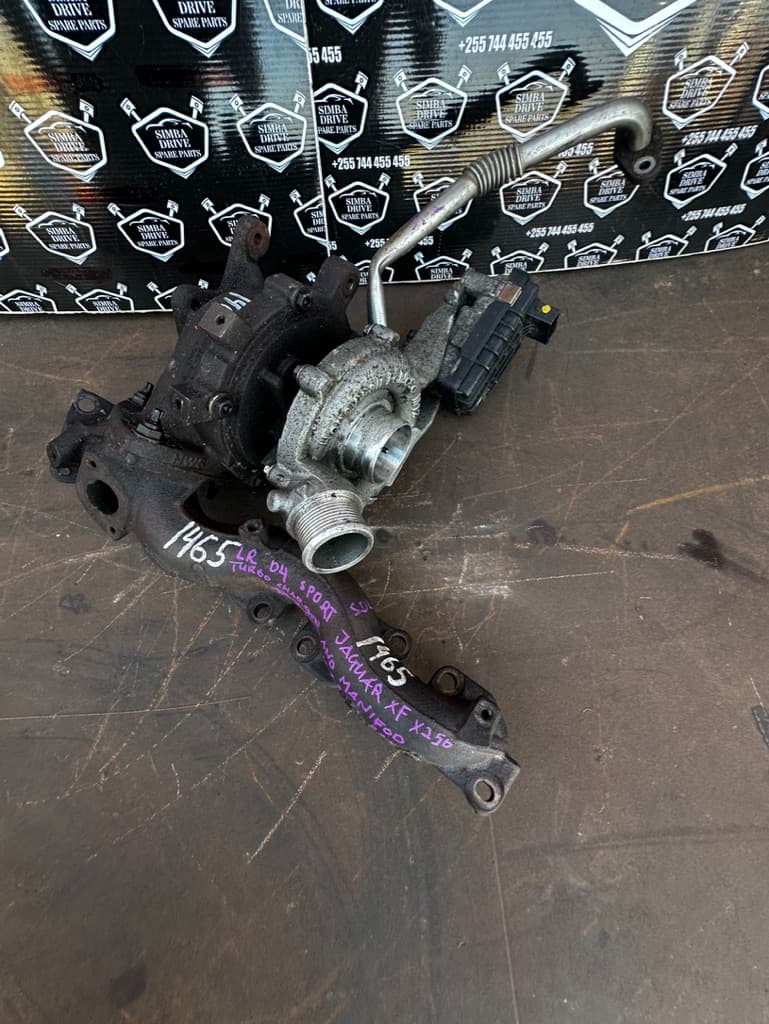 GENUINE LAND ROVER DISCOVERY 4 L319, JAGUAR XF X250, RANGE ROVER SPORT 2009-2013 3.0L Diesel COMPLETE Passenger Side TurboCharger, Manifold With Actuator
